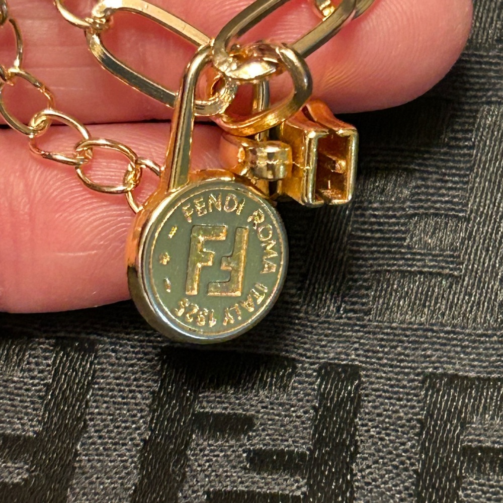FENDI zipperpull repurposed charm bracelet ⭐️ - Picture 2 of 10